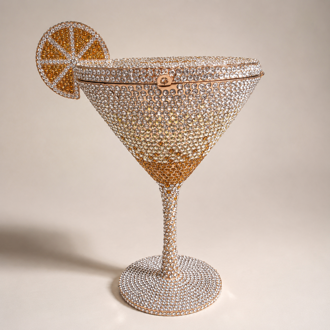golden martini crystal clutch golden martini crystal clutch