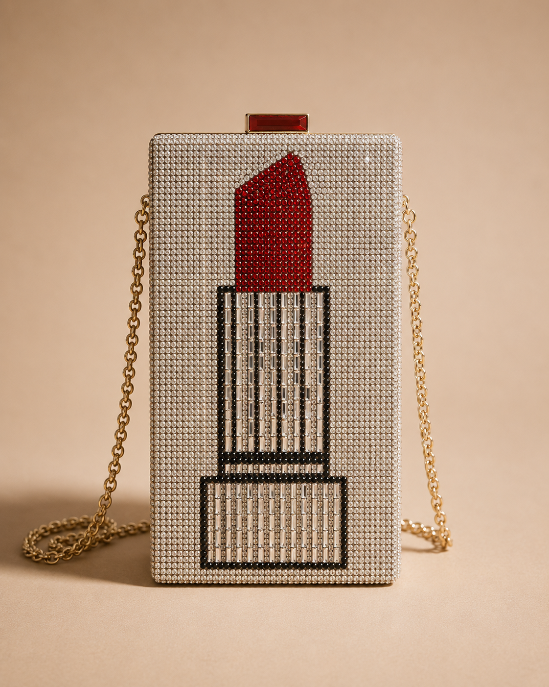 lipstick crystal clutch lipstick crystal clutch